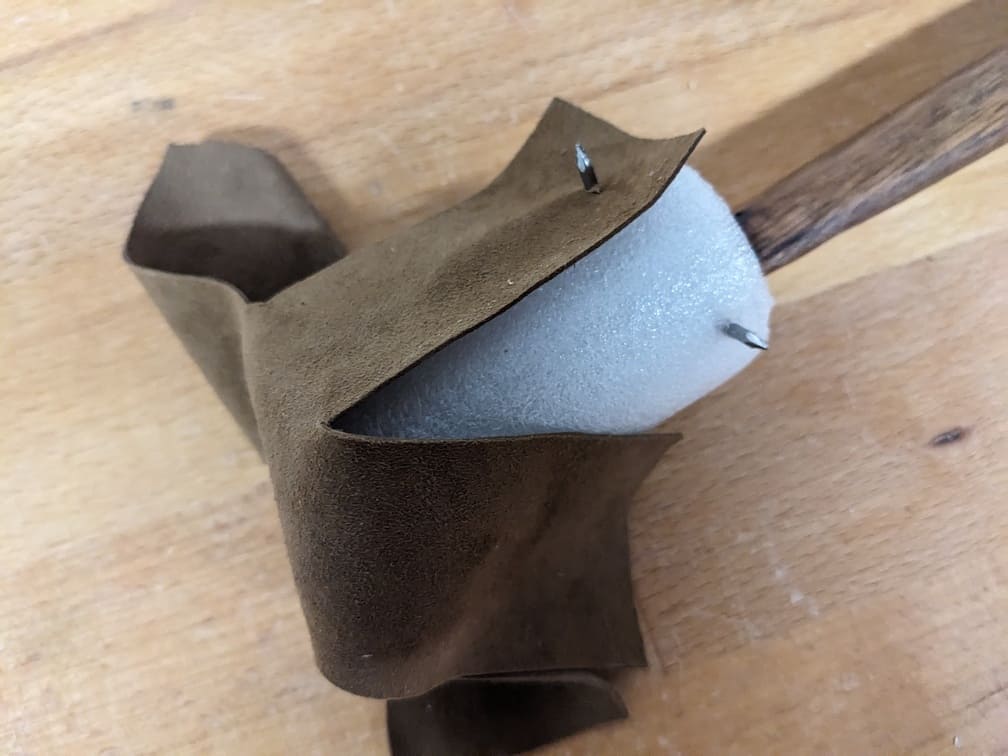 Fabrication de "Mailloche #3 - Noyer américain", étape 13