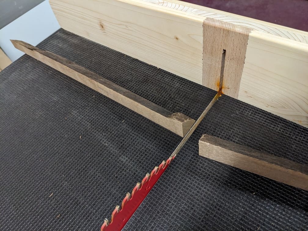 Fabrication de "Mailloche #3 - Noyer américain", étape 2