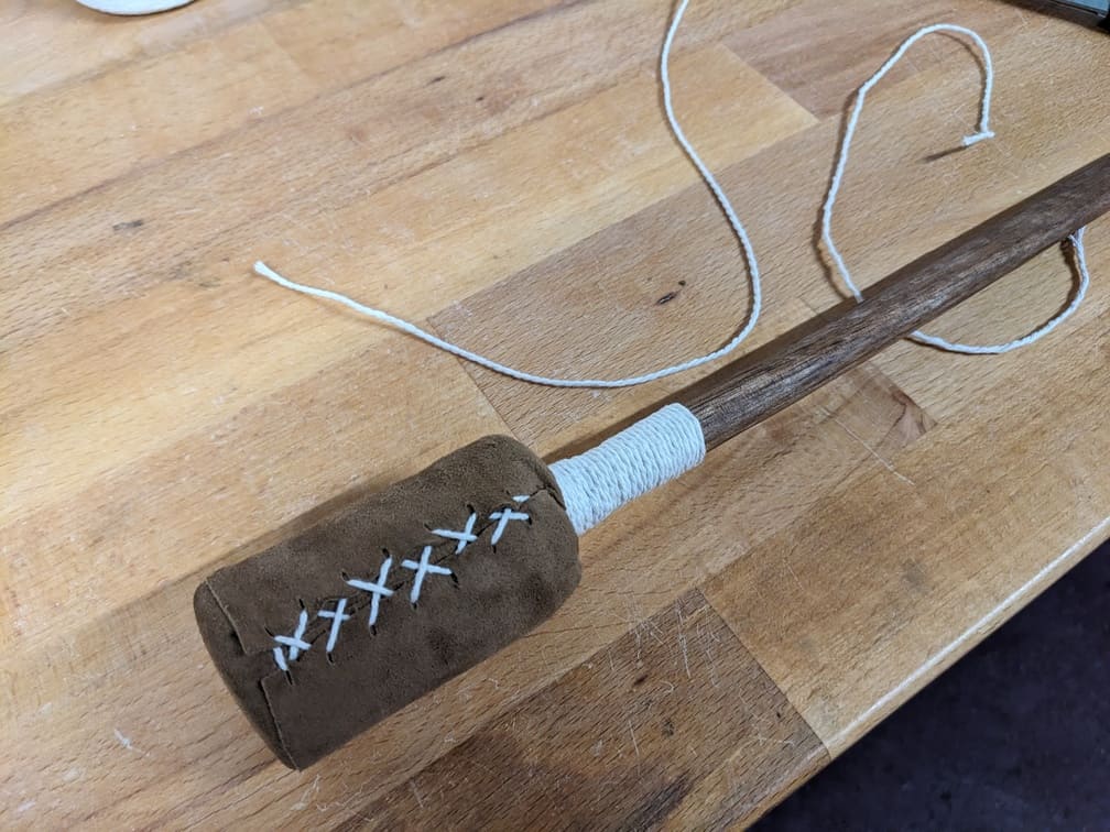 Fabrication de "Mailloche #3 - Noyer américain", étape 20