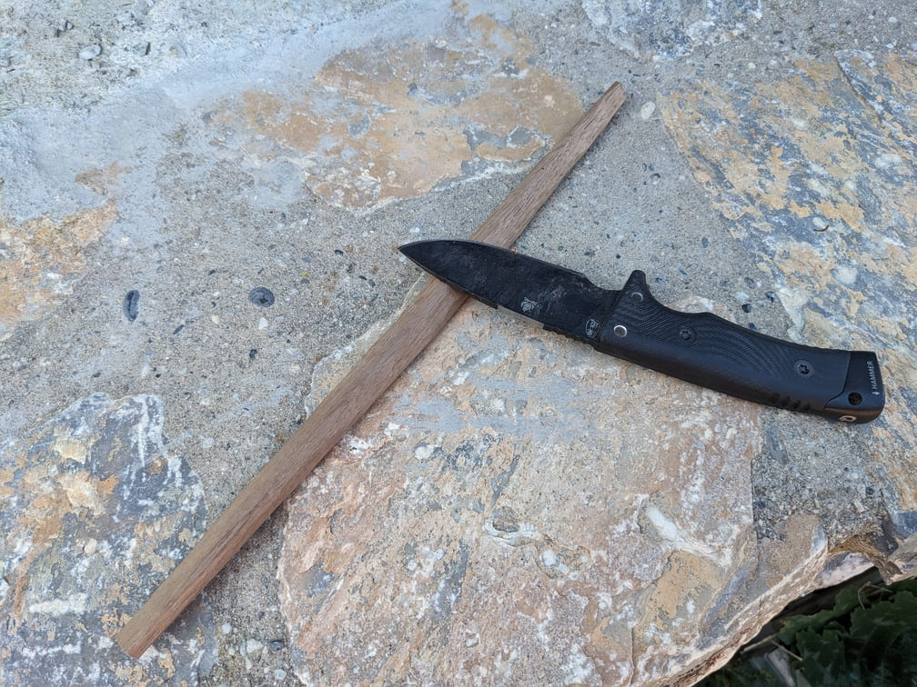 Fabrication de "Mailloche #3 - Noyer américain", étape 4