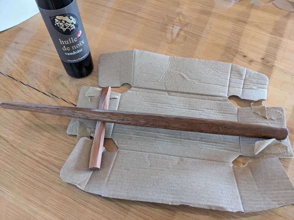 Fabrication de "Mailloche #3 - Noyer américain", étape 8
