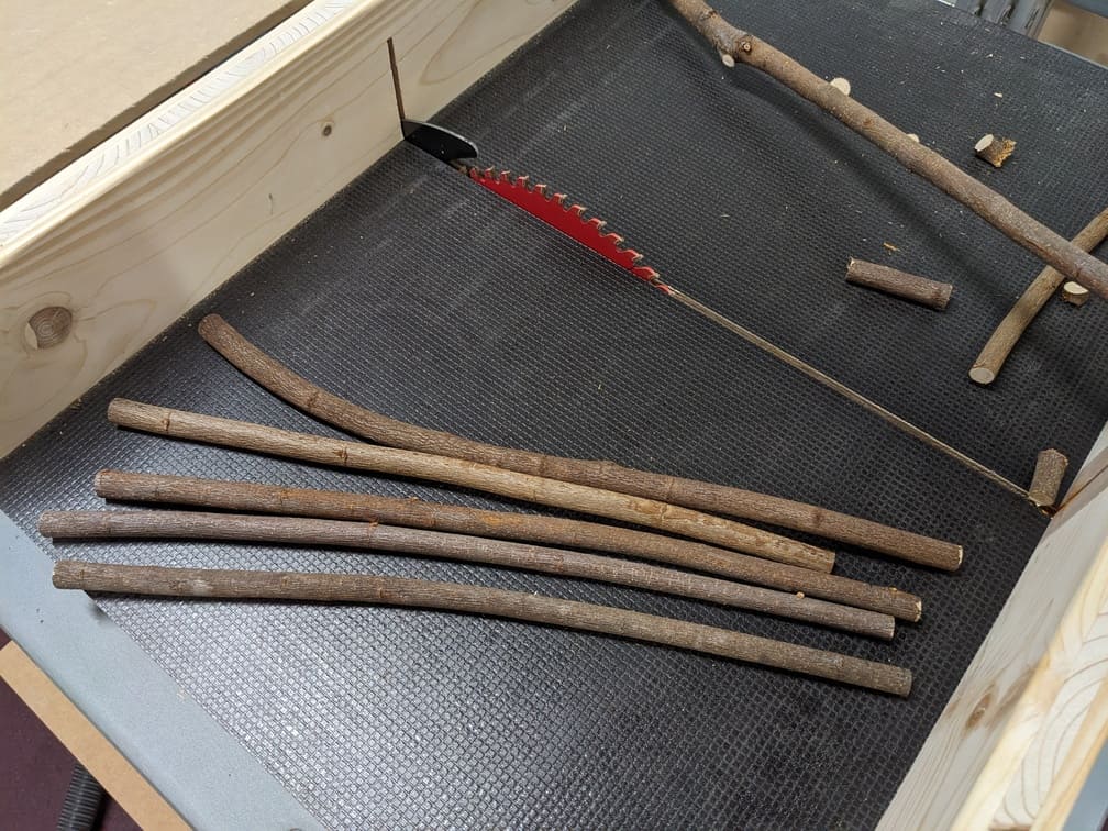 Fabrication de "Mailloche #4 - Branche brute", étape 2