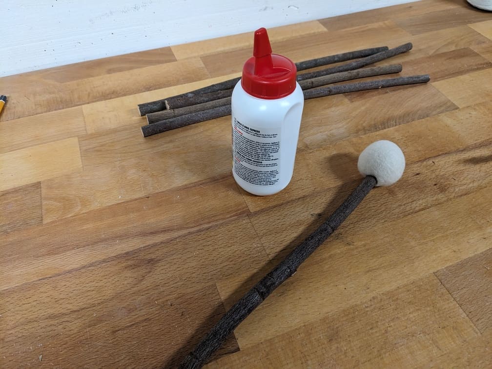 Fabrication de "Mailloche #4 - Branche brute", étape 5