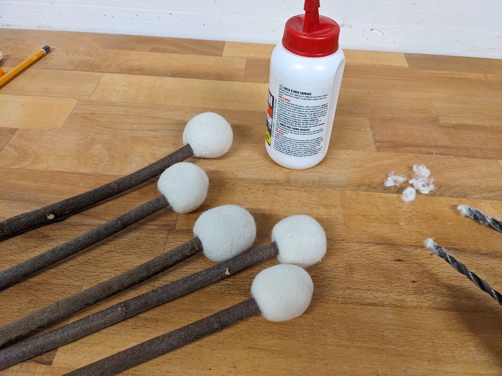 Fabrication de "Mailloche #4 - Branche brute", étape 7
