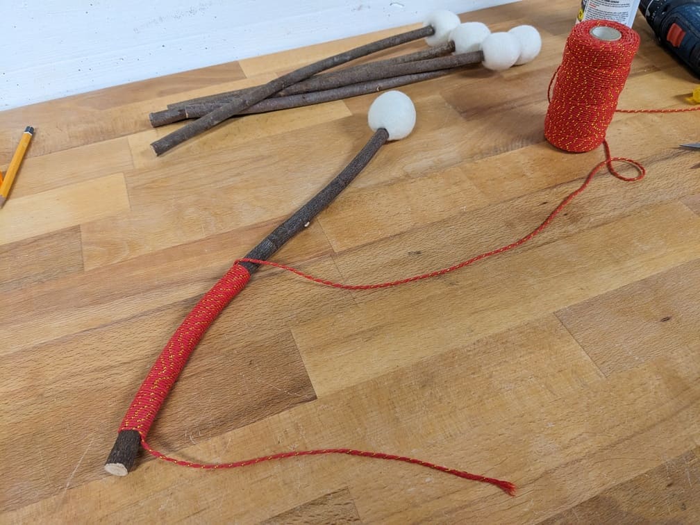 Fabrication de "Mailloche #4 - Branche brute", étape 8