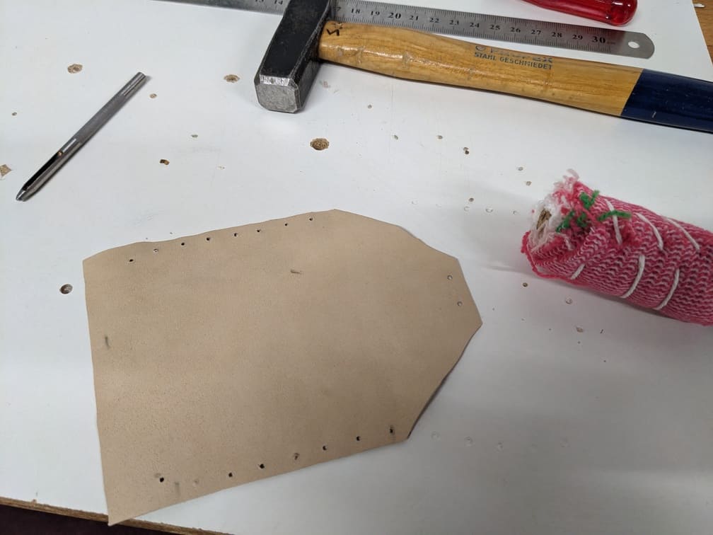 Fabrication de "Mailloche #5 - Motif flammes", étape 14