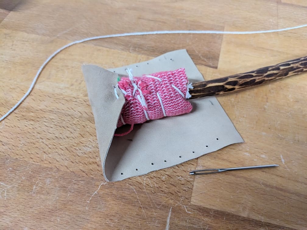 Fabrication de "Mailloche #5 - Motif flammes", étape 15