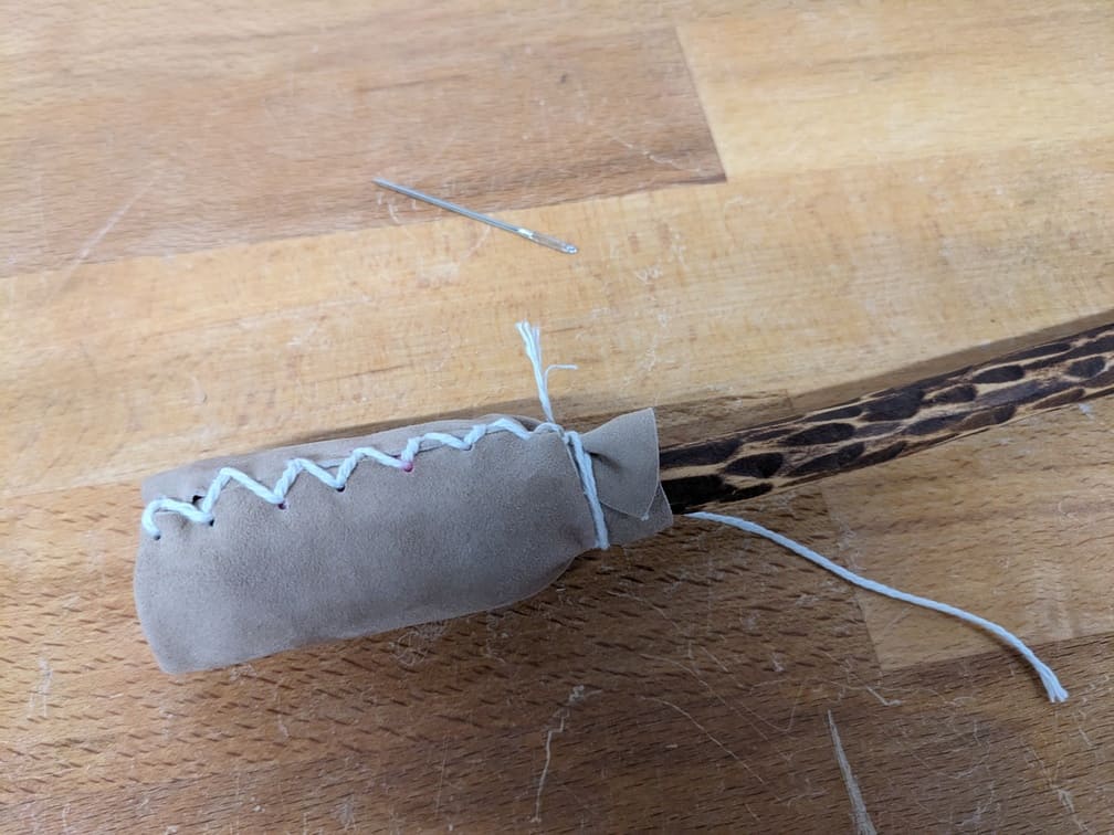 Fabrication de "Mailloche #5 - Motif flammes", étape 16