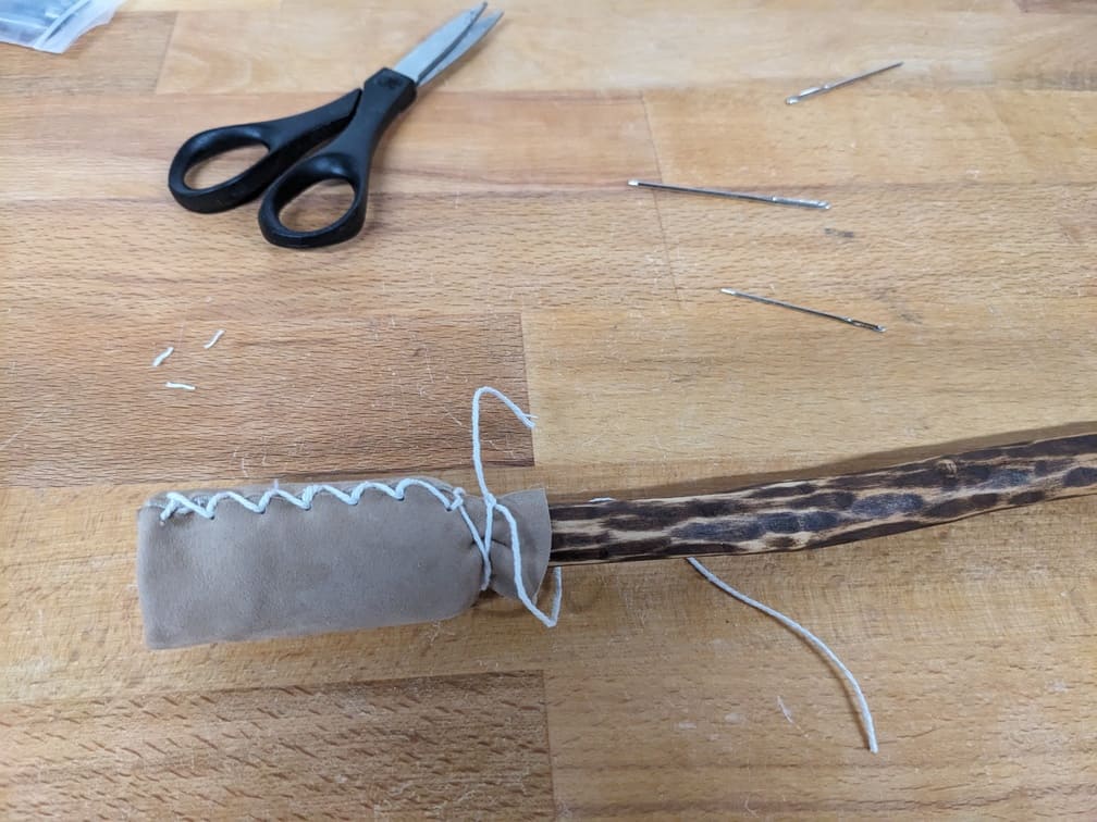Fabrication de "Mailloche #5 - Motif flammes", étape 18
