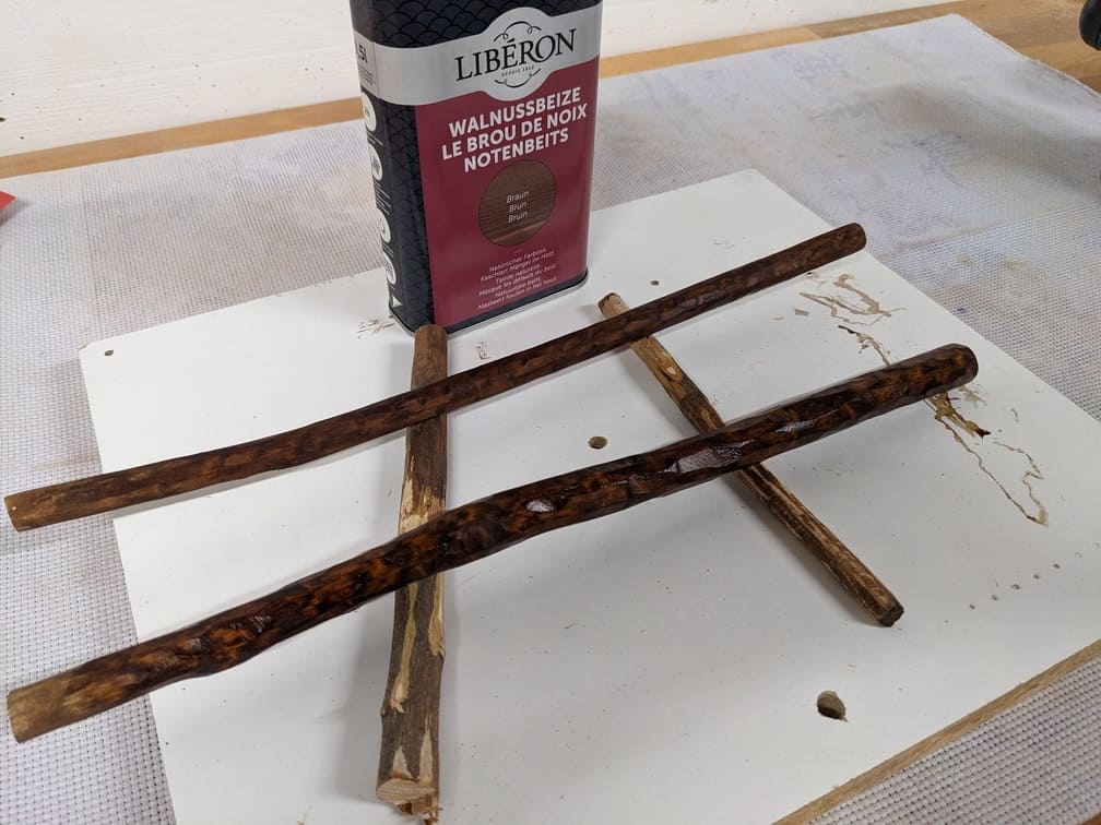 Fabrication de "Mailloche #5 - Motif flammes", étape 6