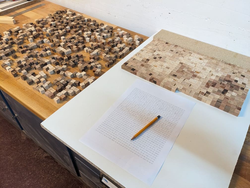 Création de la mosaïque en bois