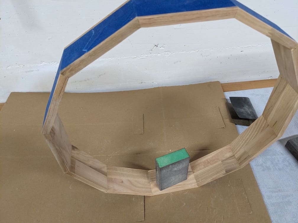 Fabrication de "Tambour chamanique #1 - Cerf et hêtre - 42.7 cm", étape 19