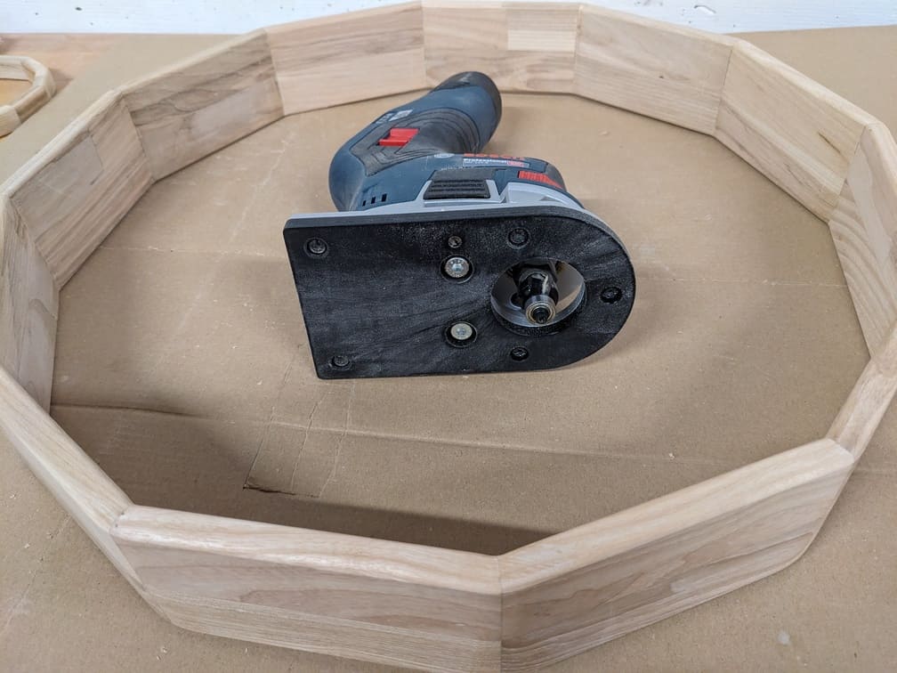 Fabrication de "Tambour chamanique #1 - Cerf et hêtre - 42.7 cm", étape 22