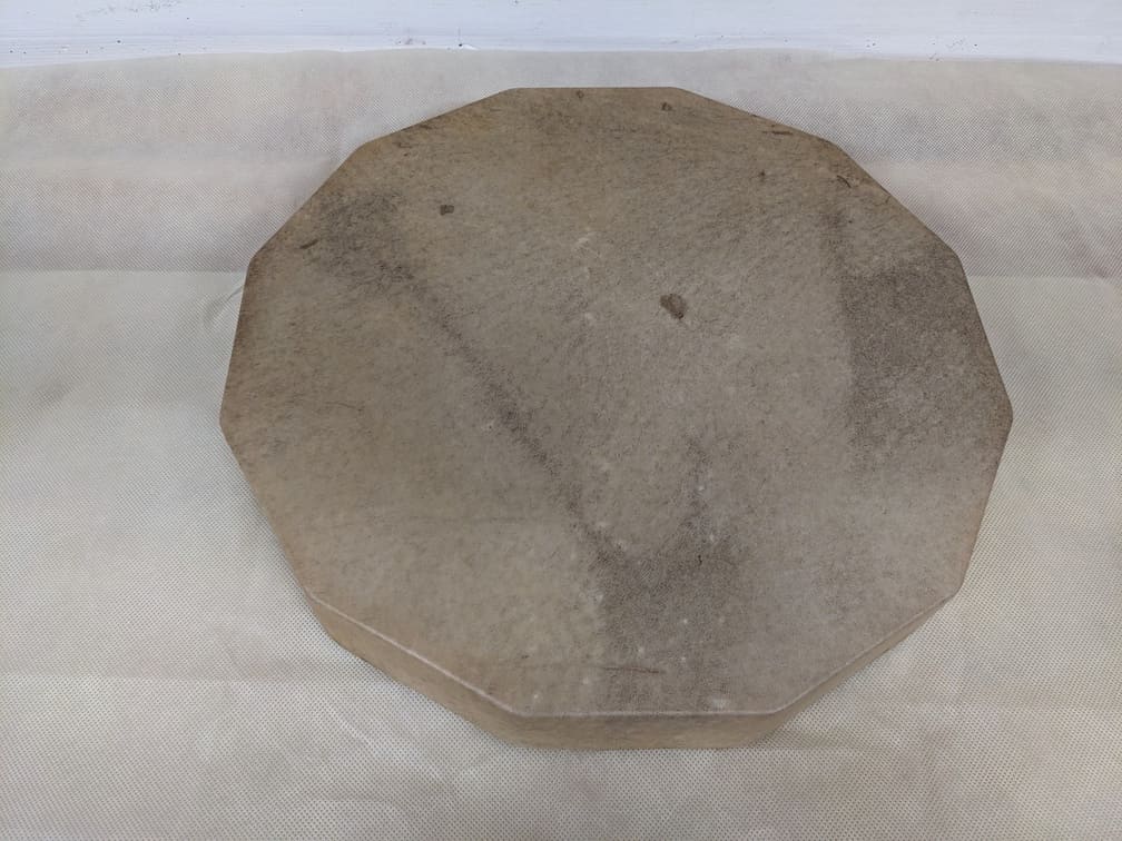 Fabrication de "Tambour chamanique #1 - Cerf et hêtre - 42.7 cm", étape 43