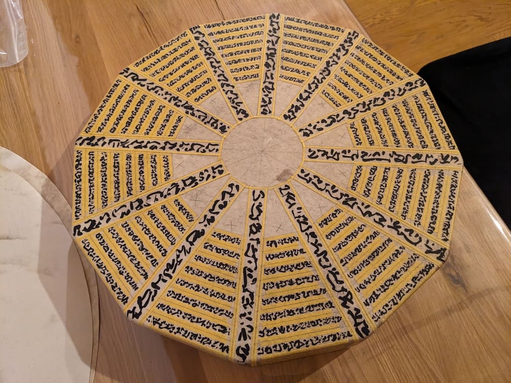 Fabrication de "Tambour chamanique #1 - Cerf et hêtre - 42.7 cm", étape 52
